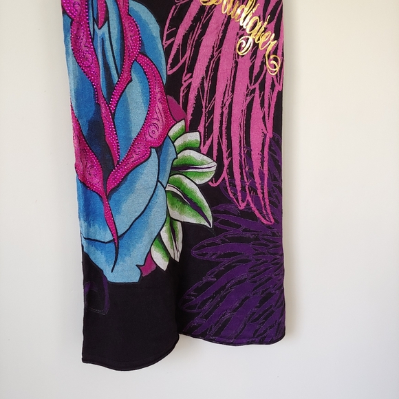 Christian Audigier Los Angeles Knit Tank Top Long Size Large - Picture 9 of 16